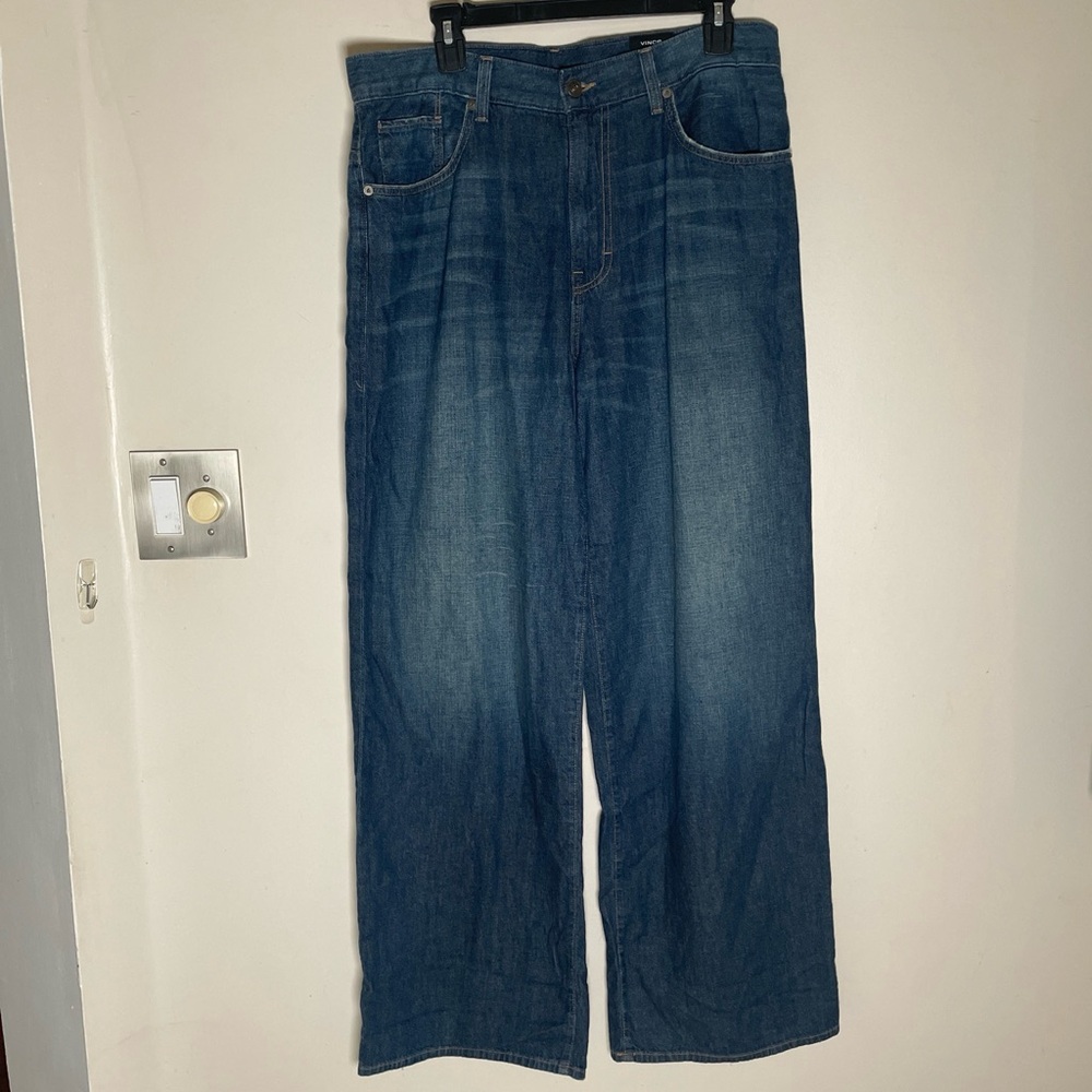 Vince Baggy Loose Fit Vintage Y2K Blue Wash Jean Men's 33 READ